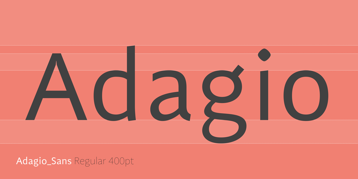 Przykładowa czcionka Adagio Sans #1